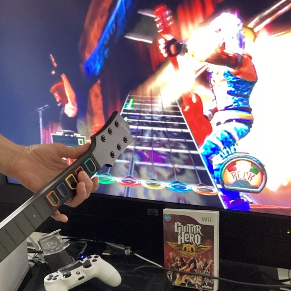 Wii Guitar Hero Nintendo Wii & Rock Band Games Wireless Wii-033 Gibson Les Paul - Picture 10 of 16